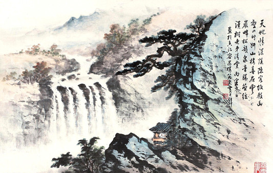 朱頌民西部山水畫展通知