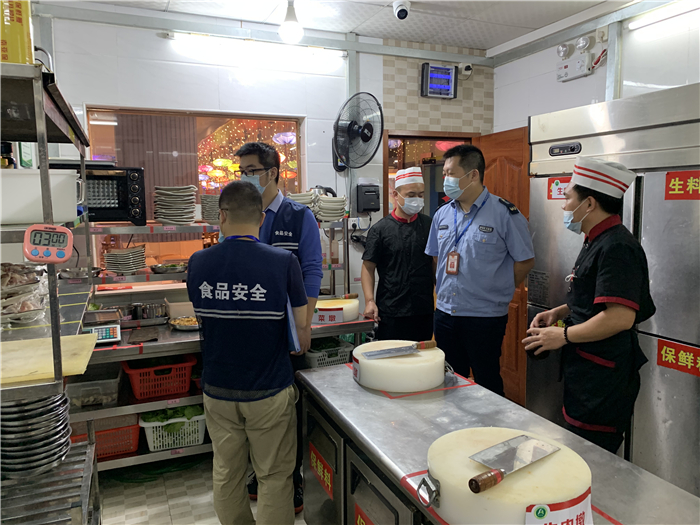 樂從開展天佑城省級食品安全示范街復審工作