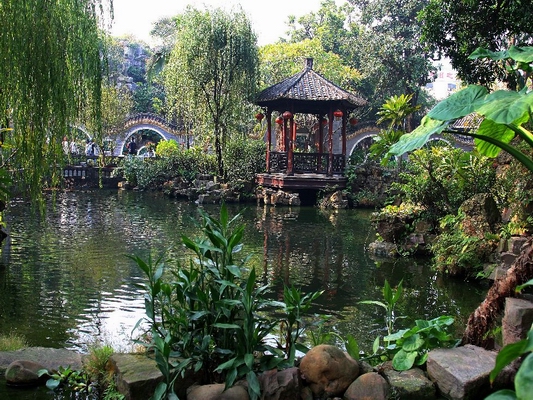 清暉園內(nèi)賞風景，一份淡然與詩意