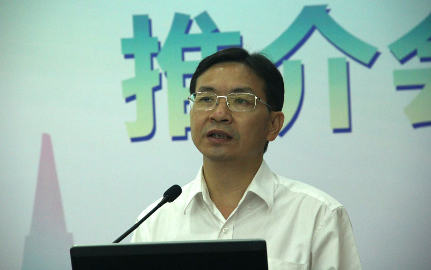 順德區委副書記、區長黃喜忠向高校人才推介順德，希望對順德有更深入的了解