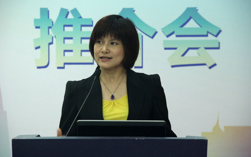 順德區民政和人力資源社會保障局副局長黃群英介紹順德區人才引進政策