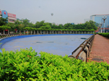 別了，鐘樓公園噴水池。（網友“梅山飛哥”攝）