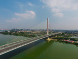 換個角度看風景，遇見不一樣的容桂特大橋！（順德城市網網友“瞰見順德”攝）