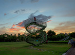 在桂畔胡濕地公園賞晚霞～～（順德城市網(wǎng)網(wǎng)友“田園牧歌”攝）