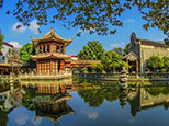 碧水藍天，如詩如畫的風景，傳遞著每代人的鄉情。（網友“9WAVE”攝）