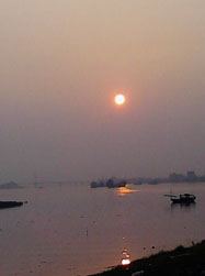 左灘，最愛那抹多情夕陽，走進它，涌來田野靜謐的簡單，褪去城市喧鬧的繁雜。（網友“ysh”攝）