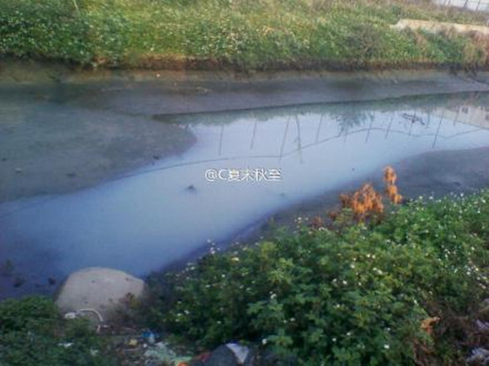 又現“藍色多瑙河”，是鳳翔工業區偷排？