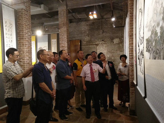 澳門書畫家來倫教開展了，大伙走起！