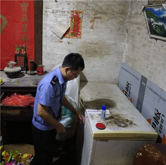 堅決取締！樂從集中整治牛雜加工黑窩點