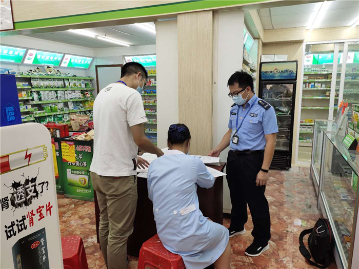 保障藥店安全，樂從開展疫情防控檢查