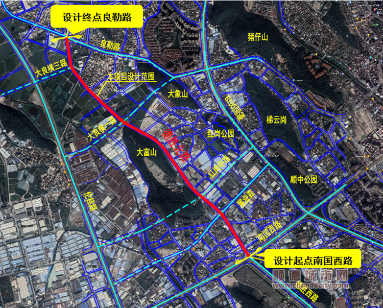 大良擬建德勝北路，計劃2023年底開工