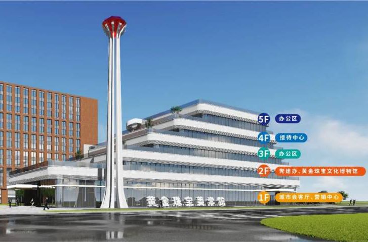 順德金福盛美學館封頂，打造佛山黃金珠寶城市會客廳