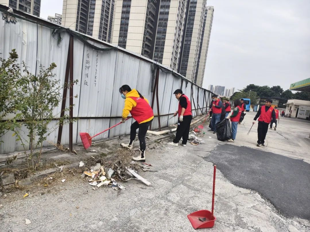 干干凈凈迎新春！倫教開展環境衛生大清掃行動
