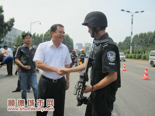 順德特警：治安好，槍只在訓練時用過