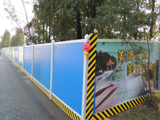 倫教：施工場地圍板“換妝”，變小清新