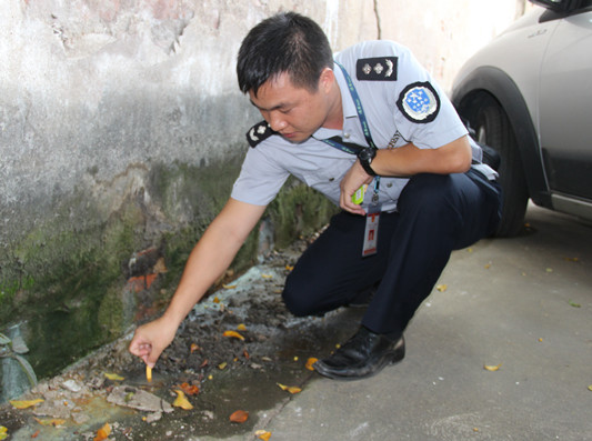 容桂聯合環保執法，將每天排查重點對象