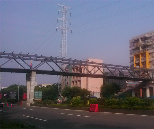 三樂路人行天橋將于下月中旬投入使用