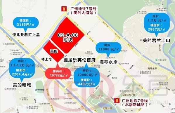 北部溢出效應盡顯，順德地價迎來萬元時代