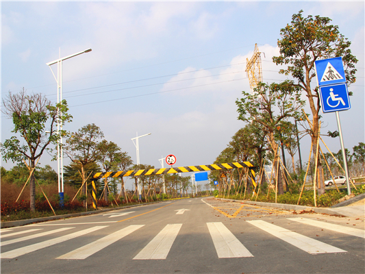 走上這條路，德勝河的大好風光一覽無遺