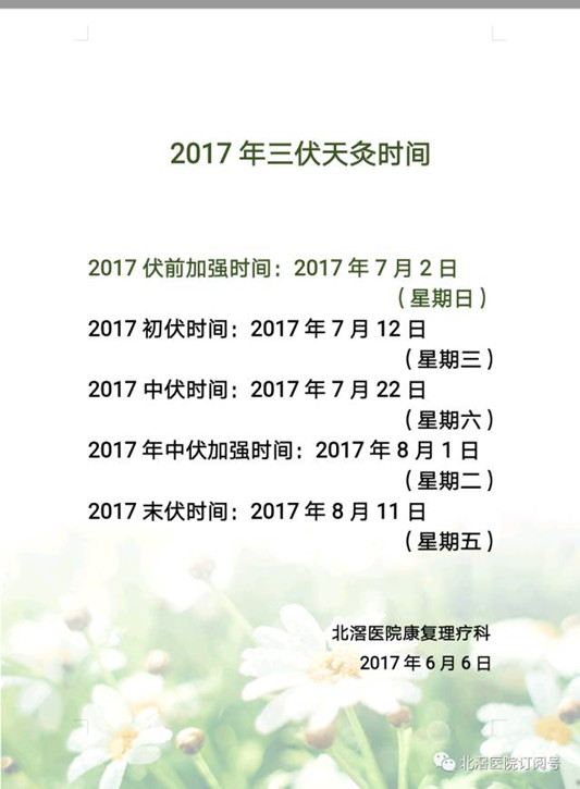 三伏天灸來臨！別錯過祛濕驅寒的好機會！