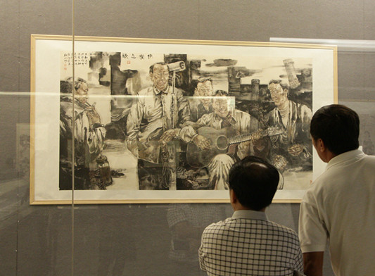 畫家郭佳明中國畫精品在江門展出