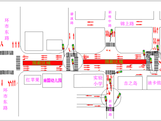 下周一，環(huán)市東路口至碧溪路口段將半封閉