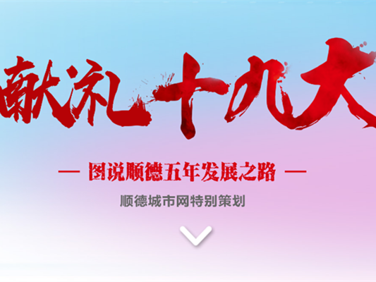 獻禮十九大！一張圖告訴你這五年順德有多拼