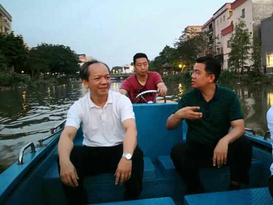 郭文海周末巡北滘細海河，要求還原嶺南水鄉文明