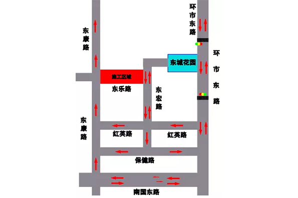 3號線東樂路站施工新變化，該路段全封閉