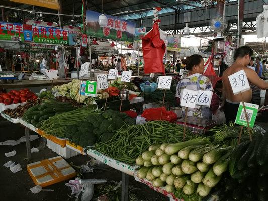 順德農貿市場菜價已恢復到日常水平