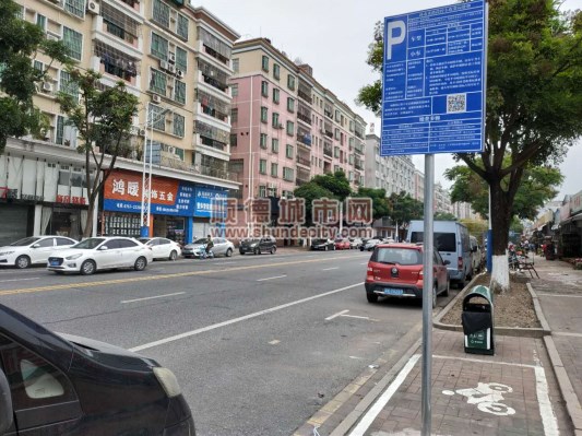 大良環市北路路邊智能停車位開始收費