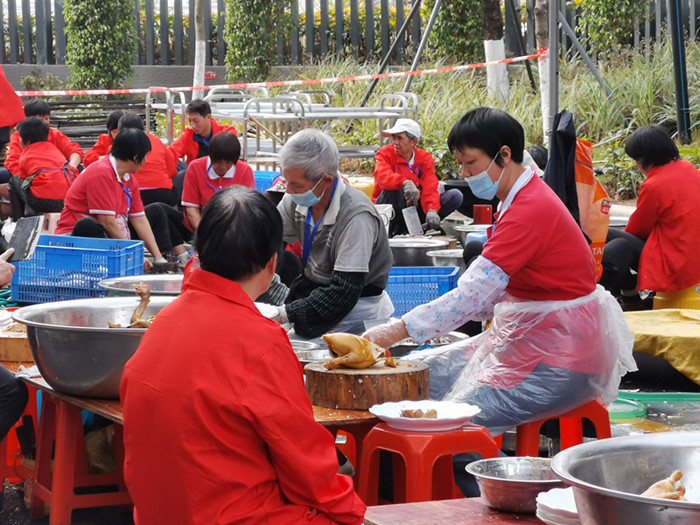 北滘保障春節期間農村集體聚餐食品安全