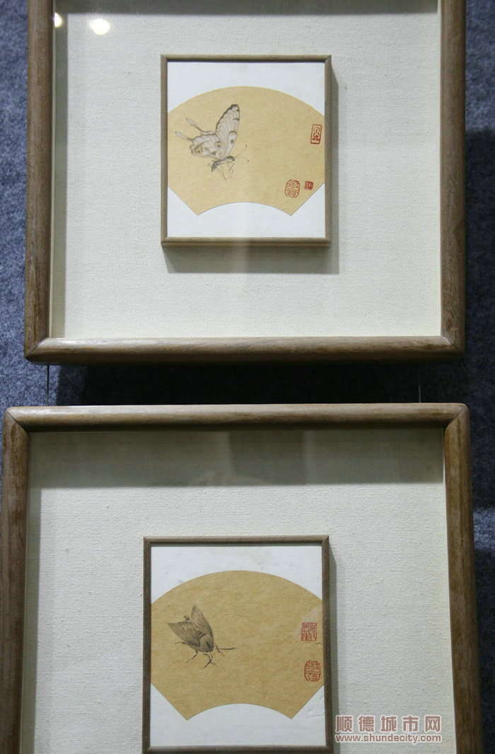 4本次畫展還有小幅的栩栩如生的花鳥畫。.JPG