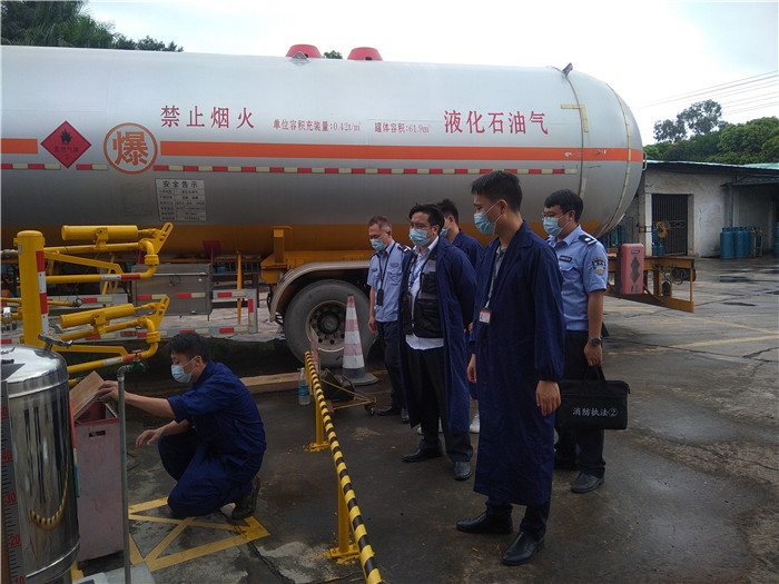 北滘檢查燃氣儲配站，責令企業限期整改