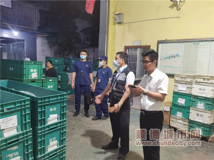 北滘開展夜間突擊檢查，為安全生產“點燈”