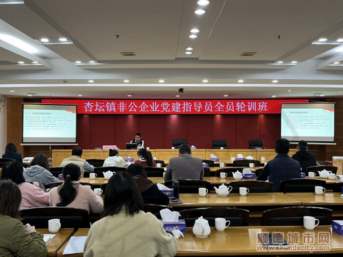 杏壇鎮舉辦非公企業黨建指導員全員輪訓班。.png