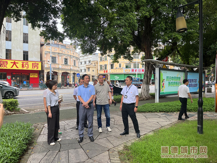 評查組對大良街道金榜社區進行實地核查。.jpg