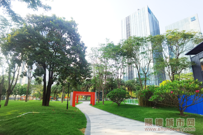 整改煥新的財富中心街心公園已經成為周邊企業員工休閑的優選。.png