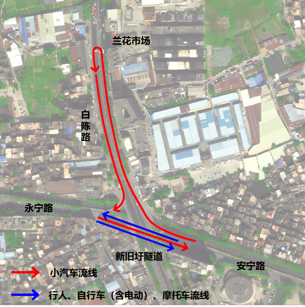 11月6日-7日，陳村新舊圩隧道繼續(xù)實(shí)施單行