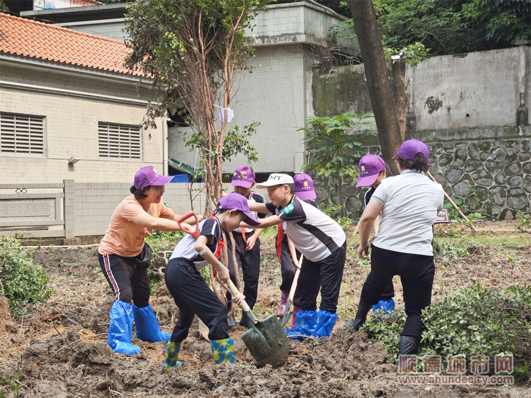 均安鎮8所中小學校開展了“綠美校園”活動，通過植樹對學生進行潛移默化的生態環保知識熏陶。（攝影：劉遠雄）_副本.jpg