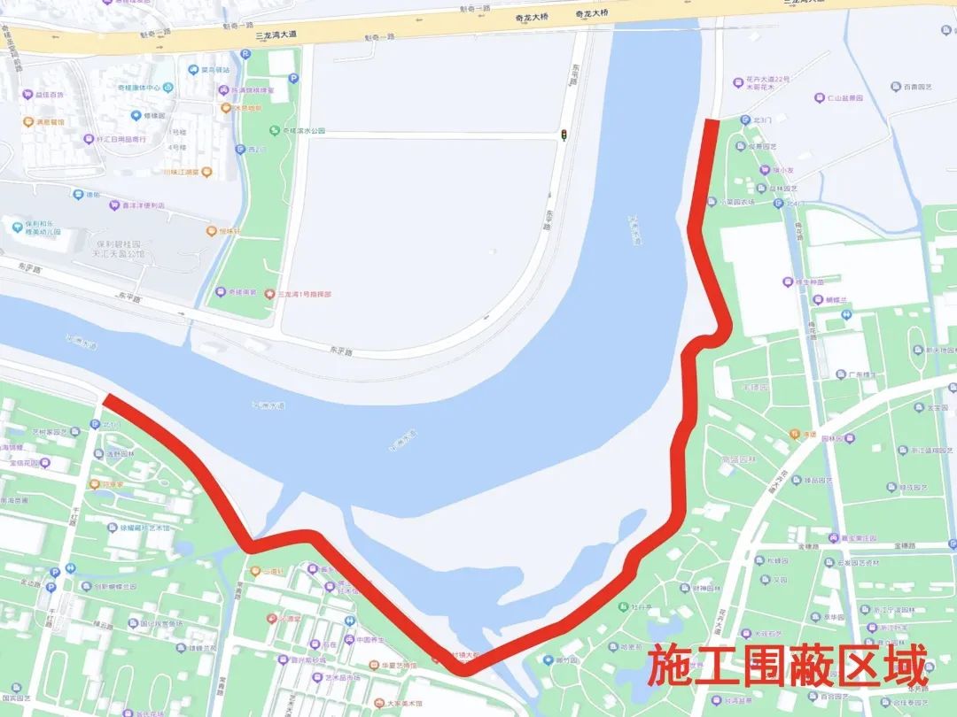 注意！陳村平洲水道碧道路段將封閉施工