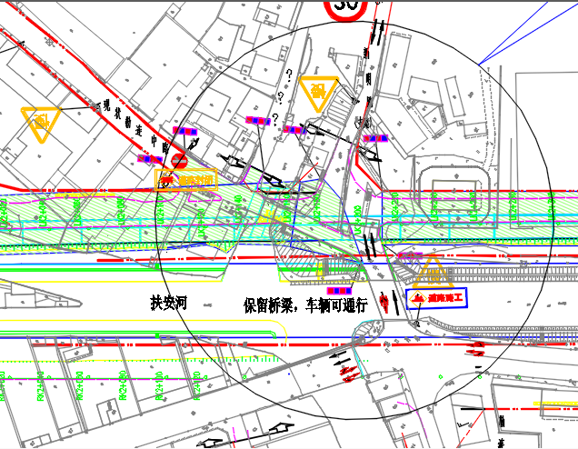 勒流勒連中路路口封閉施工，請繞行！