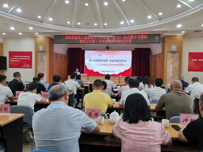 勒流舉辦學(xué)習(xí)貫徹黨的二十屆三中全會(huì)精神專題宣講會(huì)