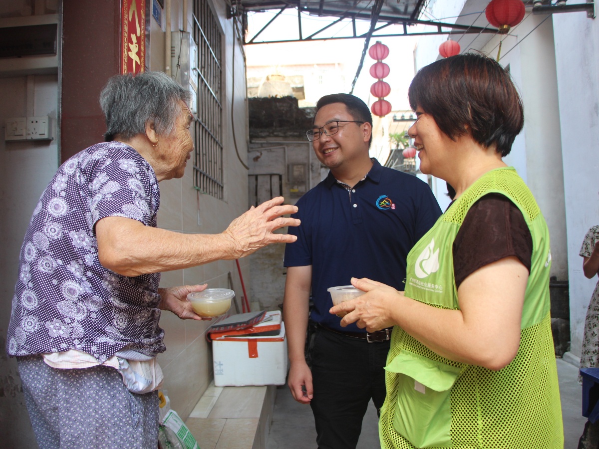 一碗熱湯送入戶 勒流83歲困難長者：好甜