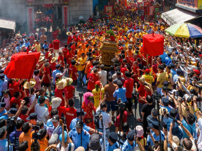 均安“關帝侯王出游”座宮日有“億”點熱熱熱鬧