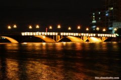桂畔河甲子橋夜景