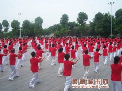 "小不點"學太極有模有樣