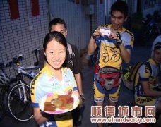 “倫教糕”聞名，引得番禺單車愛好者來覓食